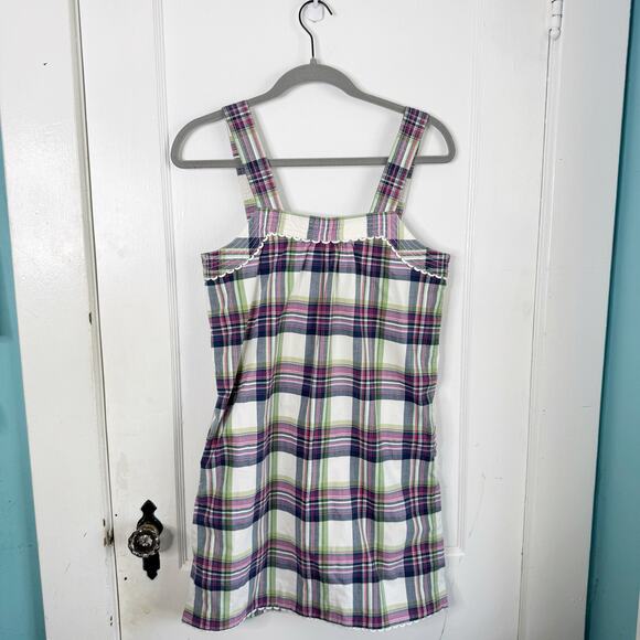 Juicy Couture Y2K McBling Colorful Jumper Mini Dress Plaid Pastel 4 Oughts Rave - Picture 13 of 15